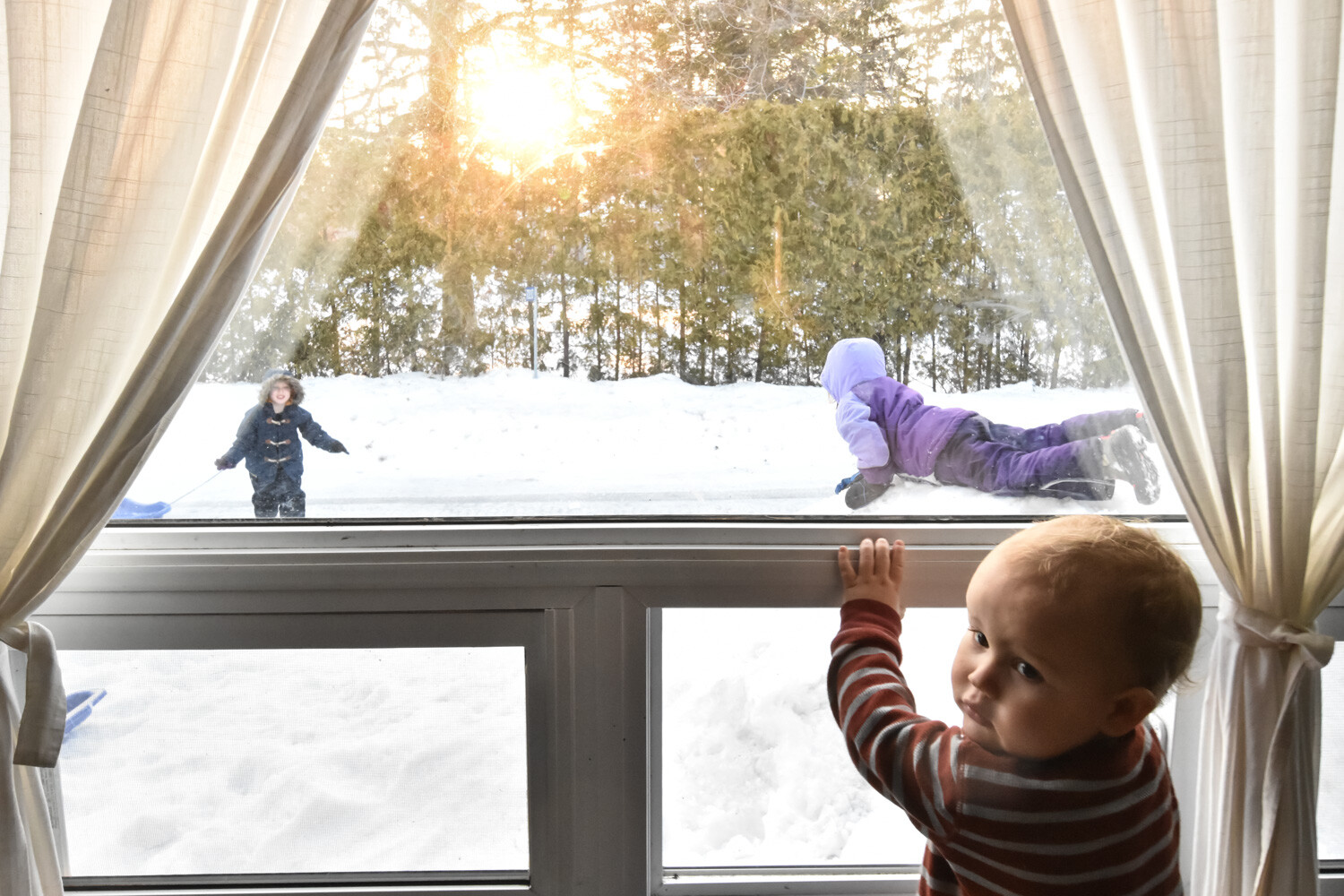 Candid moments at golden hour