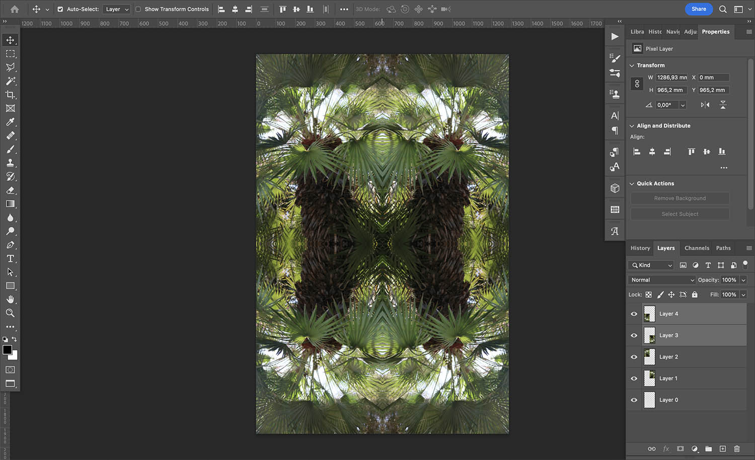 How to mirror an image in Photoshop